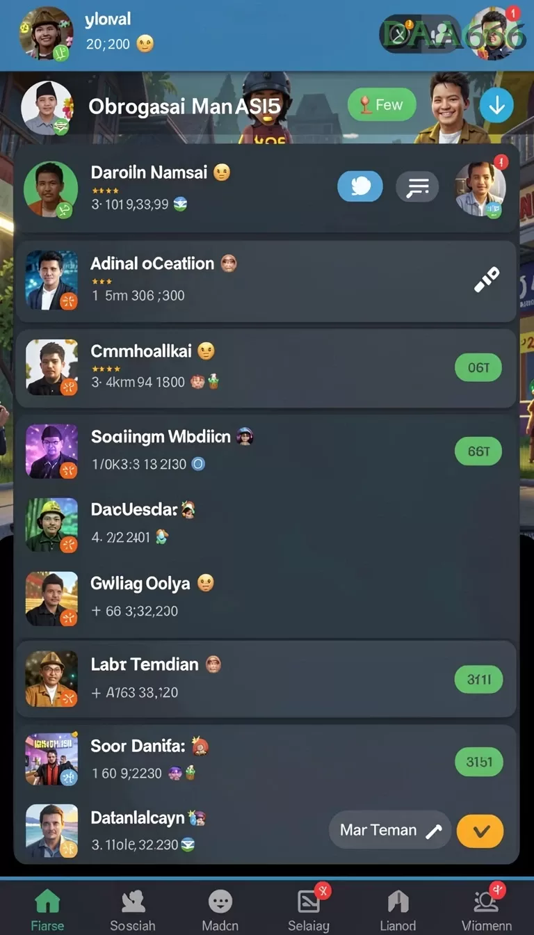 Galeri pratinjau visual daa666 build APK resmi terbaru